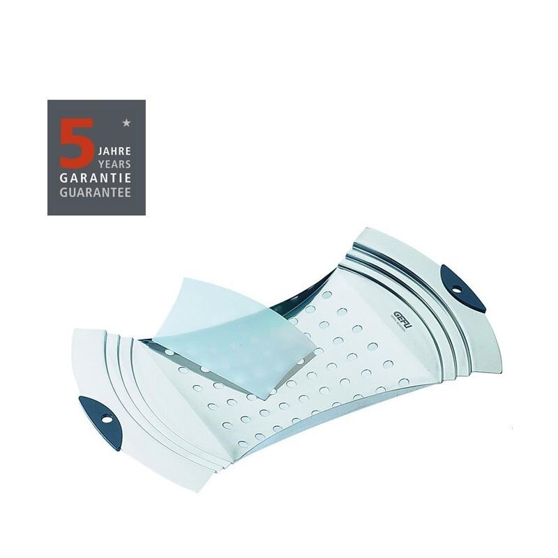 4006664109208 - Spätzlereibe GEFU ERGO silber B19cm L337cm T26cm Edelstahl 18 10 Kunststoff Küchenreiben für verschiedene Topfgrößen