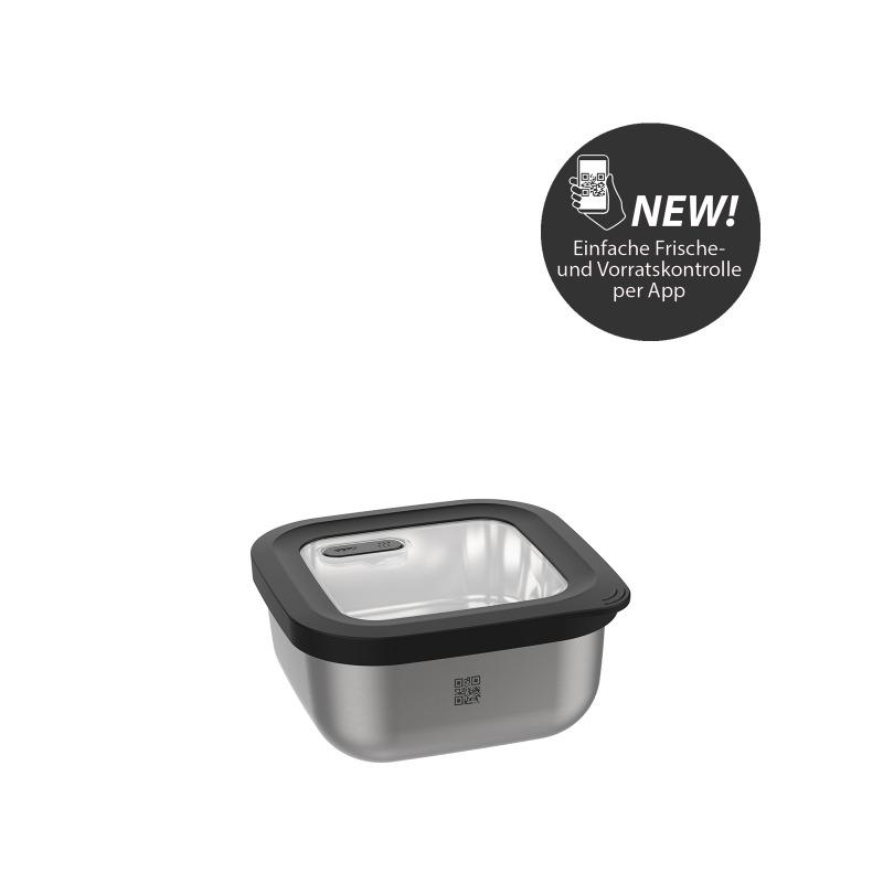 4006664127776 - - Quadratischer Stahlbehälter 400 ml Provideo G-12777