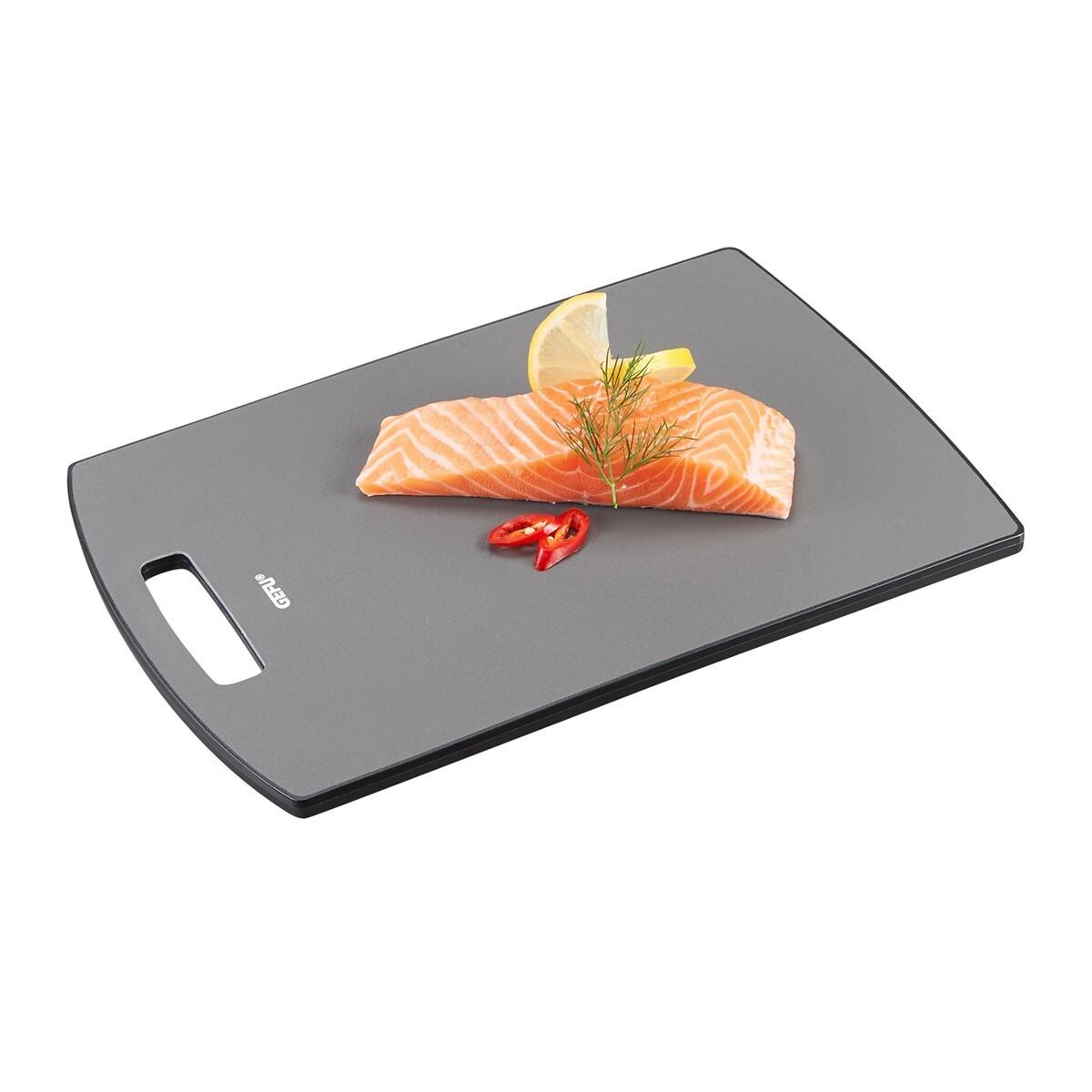 4006664139908 - Kräuterschneidebrett GEFU LEVORO Schneidebretter Gr B H L 26 cm x 1 cm x 38 cm schwarz (anthrazit schwarz) Schneidebretter einfach zu reinigen 26x38