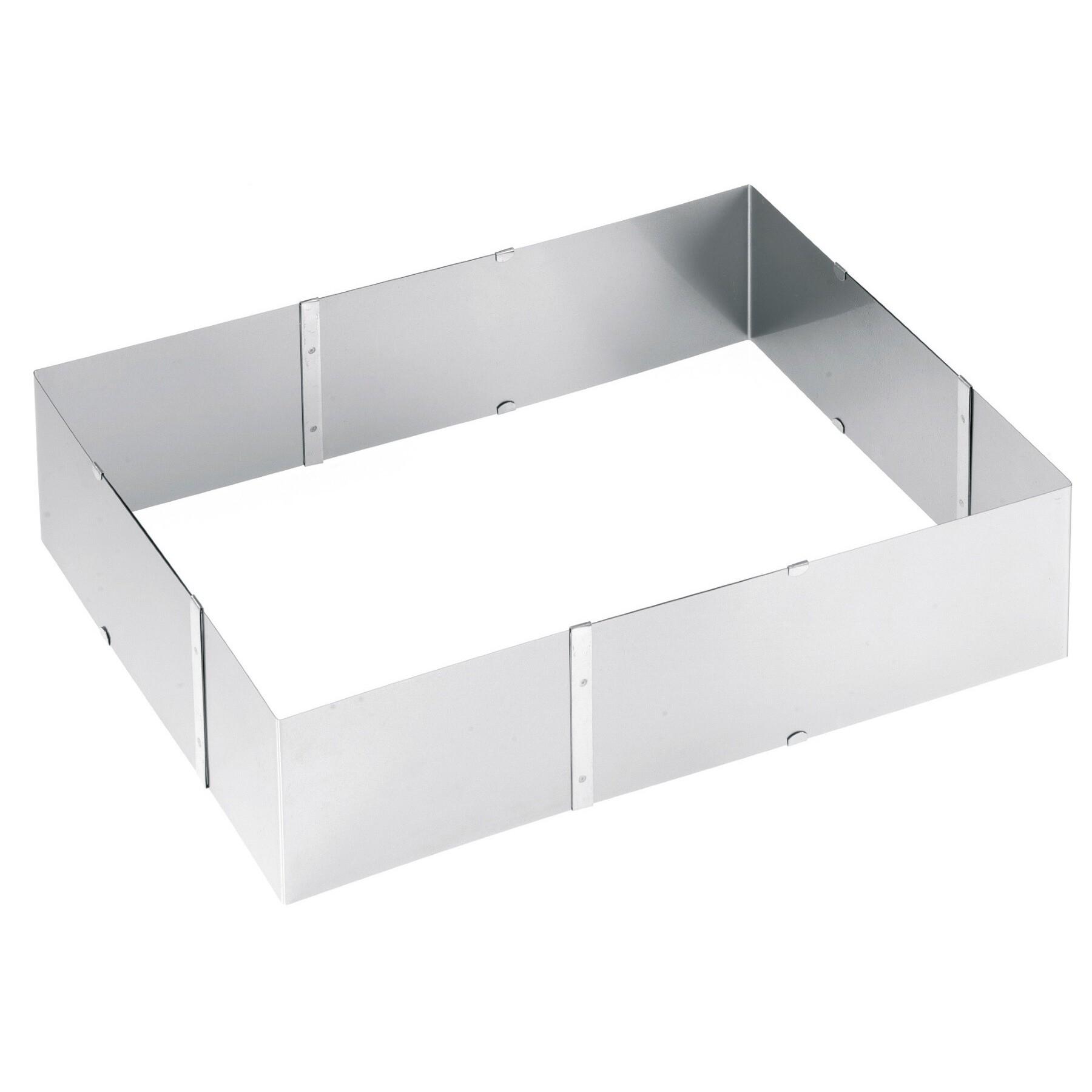 4006664143158 - Backrahmen Uno  Edelstahl  Metall  30 cm Schubladen  rechteckig  20x85x24 cm  Backen Backformen Obstkuchenformen