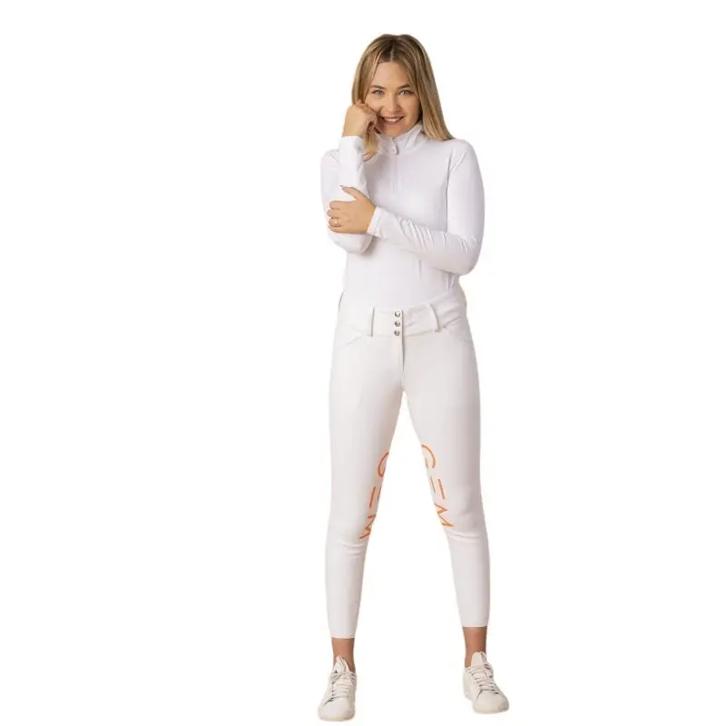 Pantalon D'Équitation Tournoi USG Cavallo GIANNA Femmes - Taille 44 - Blanc Garniture Complète - Neuf