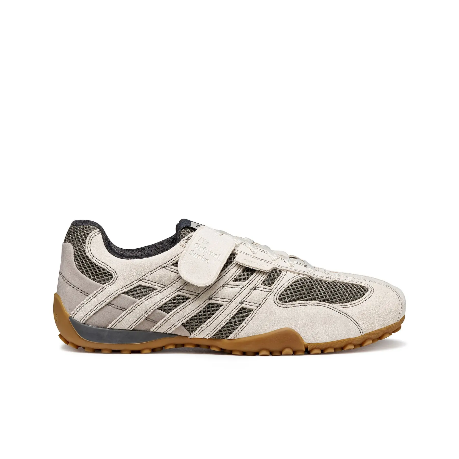 Geox Men's Beige Trainers Snake Original