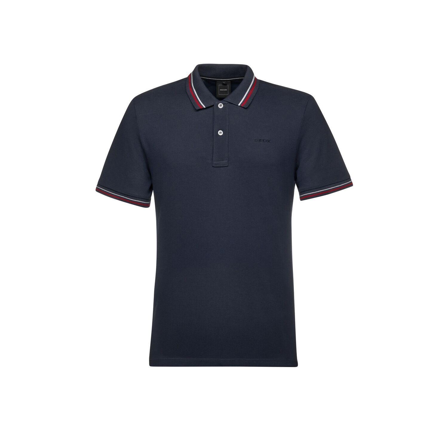 8058192347245 - Poloshirt mit Label-Stitching Modell Piquee