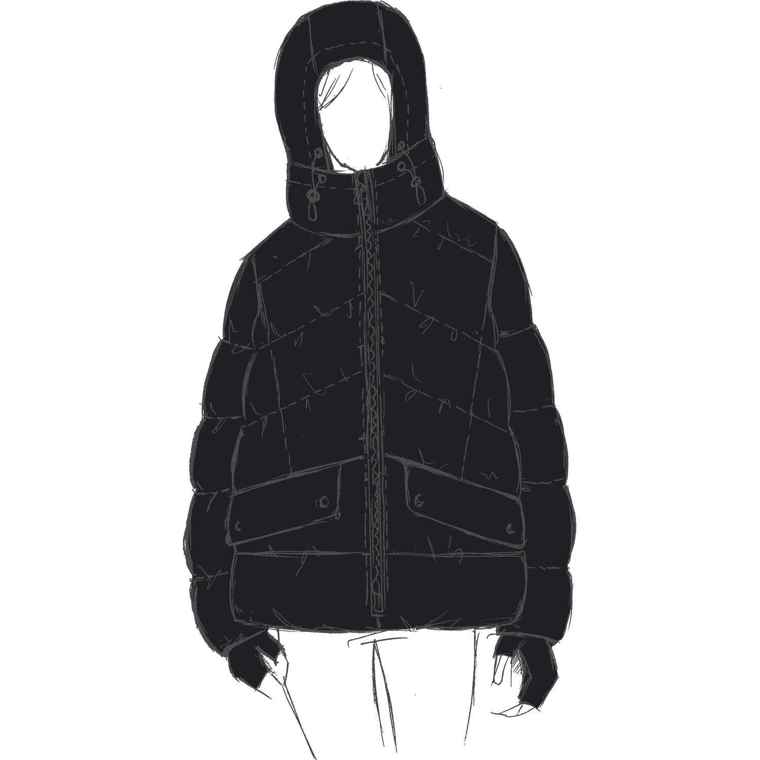 8058192579875 - Daunenjacke  mit Kapuze Damen Serilda