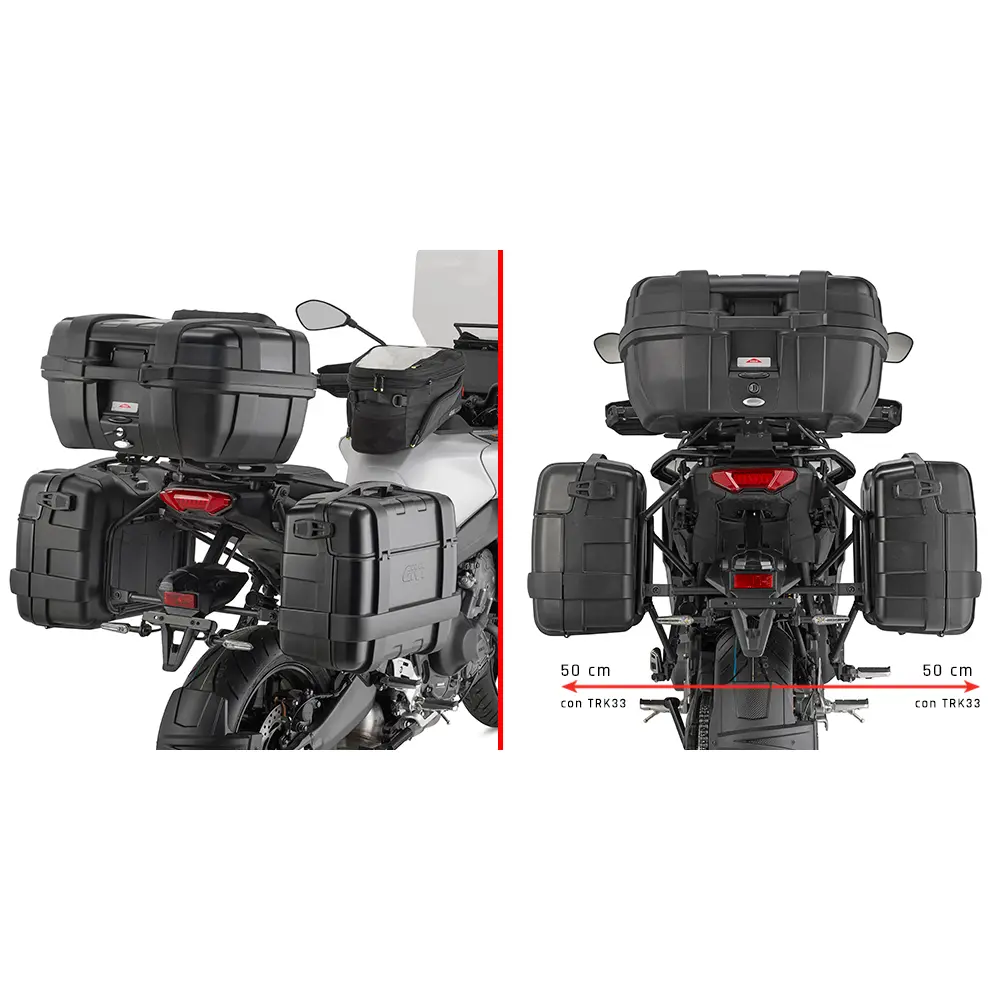 Motorrad-Seitenkofferhalter Givi Monokey Yamaha Tracer 9 / Tracer 9 GT / Tracer 9 GT+ (25)