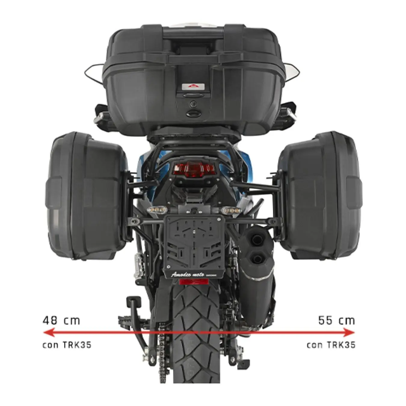 Motorrad-Seitenkofferhalter Givi Monokey Qj Motor Srt 600 Sx