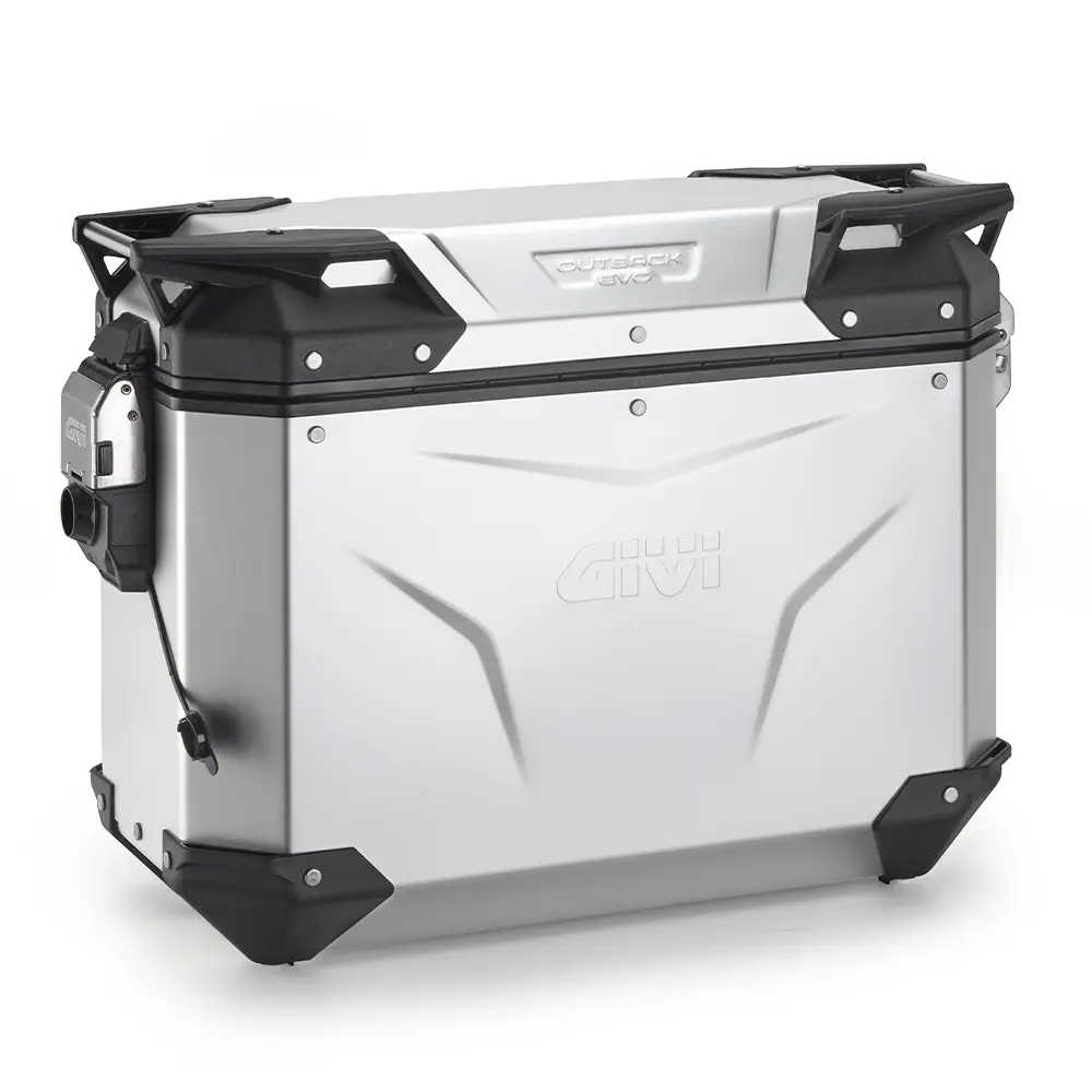 Rechte anodisierte Aluminium-Motorrad-Seitentasche ohne Schloss Givi Outback Evo