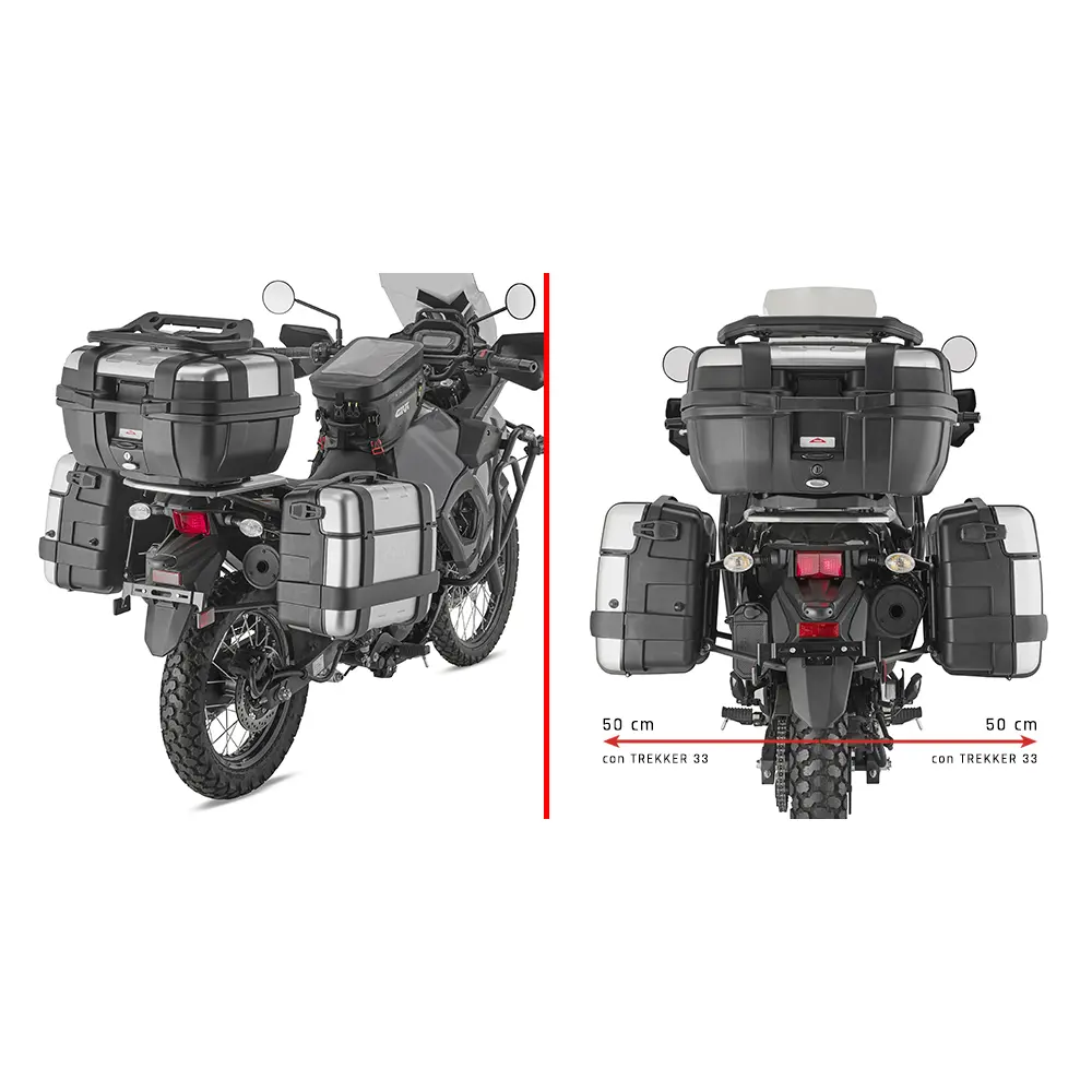 Halterung für Motorrad-Seitentasche Givi Kawasaki 650