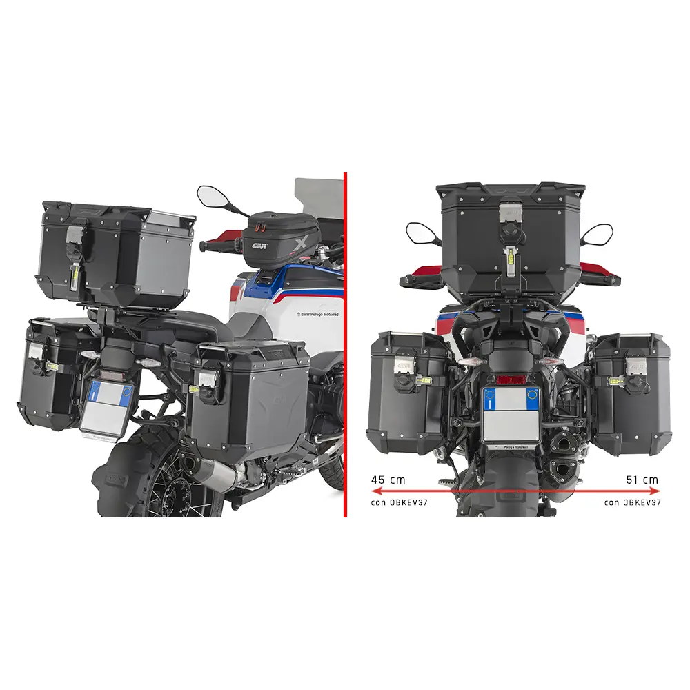 Supports valises Givi ONE-FIT(PLO) pour Monokey Cam-Side Trekker BMW R