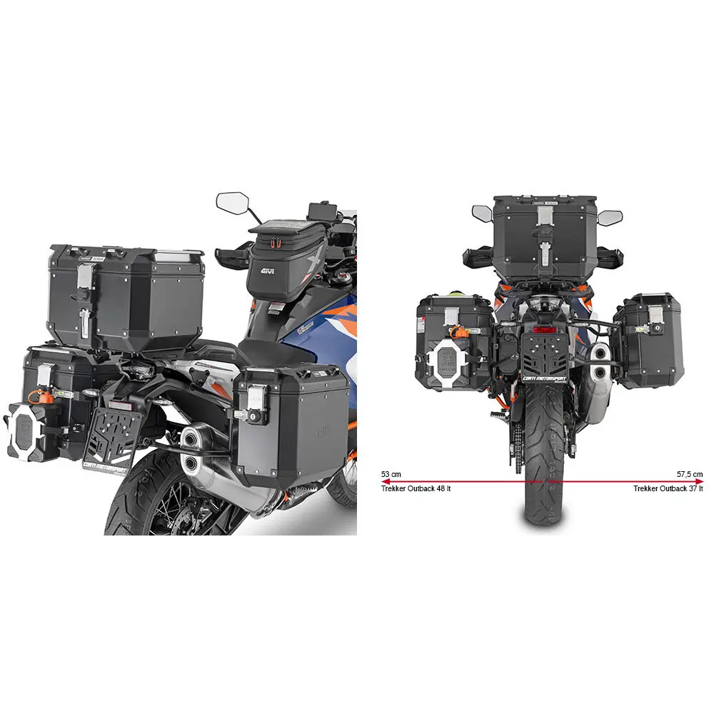Motorrad-Seitenkofferhalter Givi Okbn Ktm 1290 Super Adventure R 21