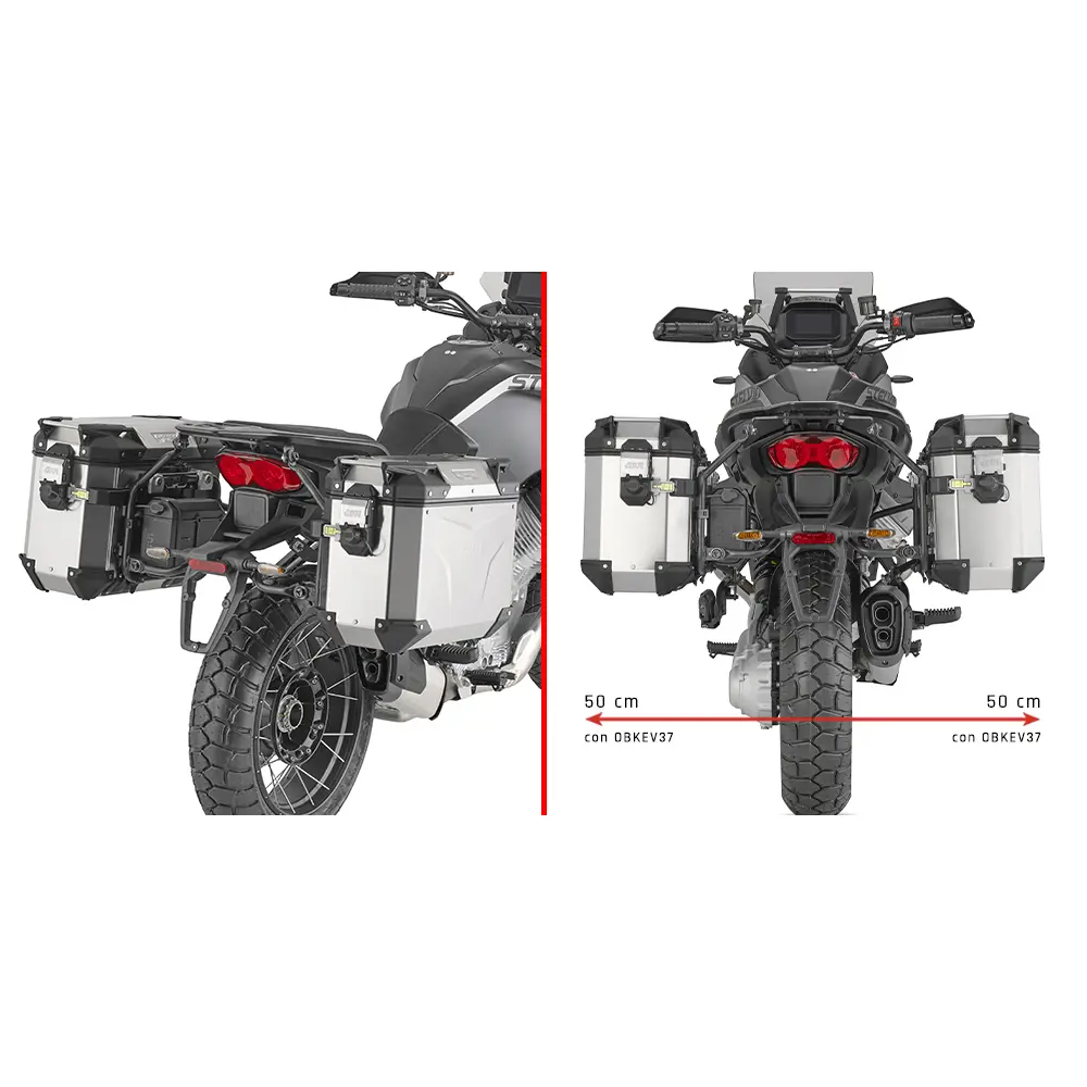 Motorrad-Seitenkofferhalter Givi Outback Moto Guzzi Stelvio 1000 (24)