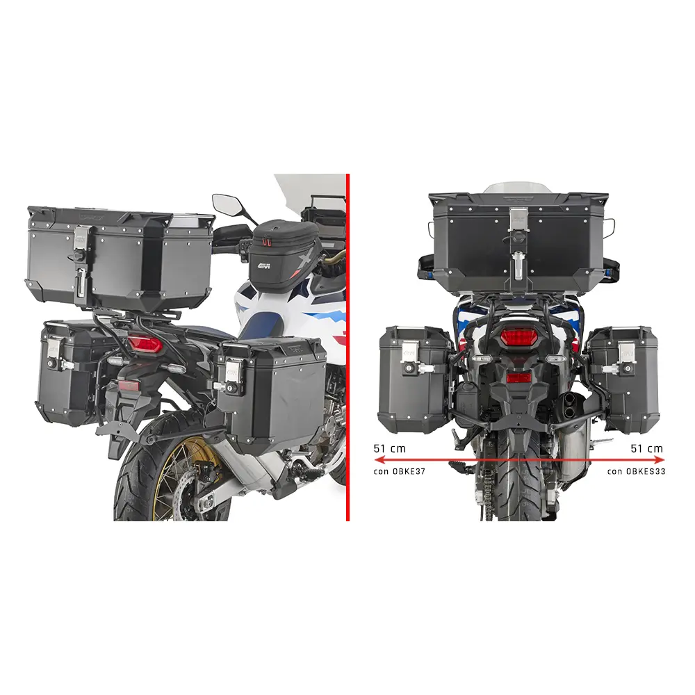 Motorrad-Seitenkofferhalter Givi Honda Africa Twin (20-24)