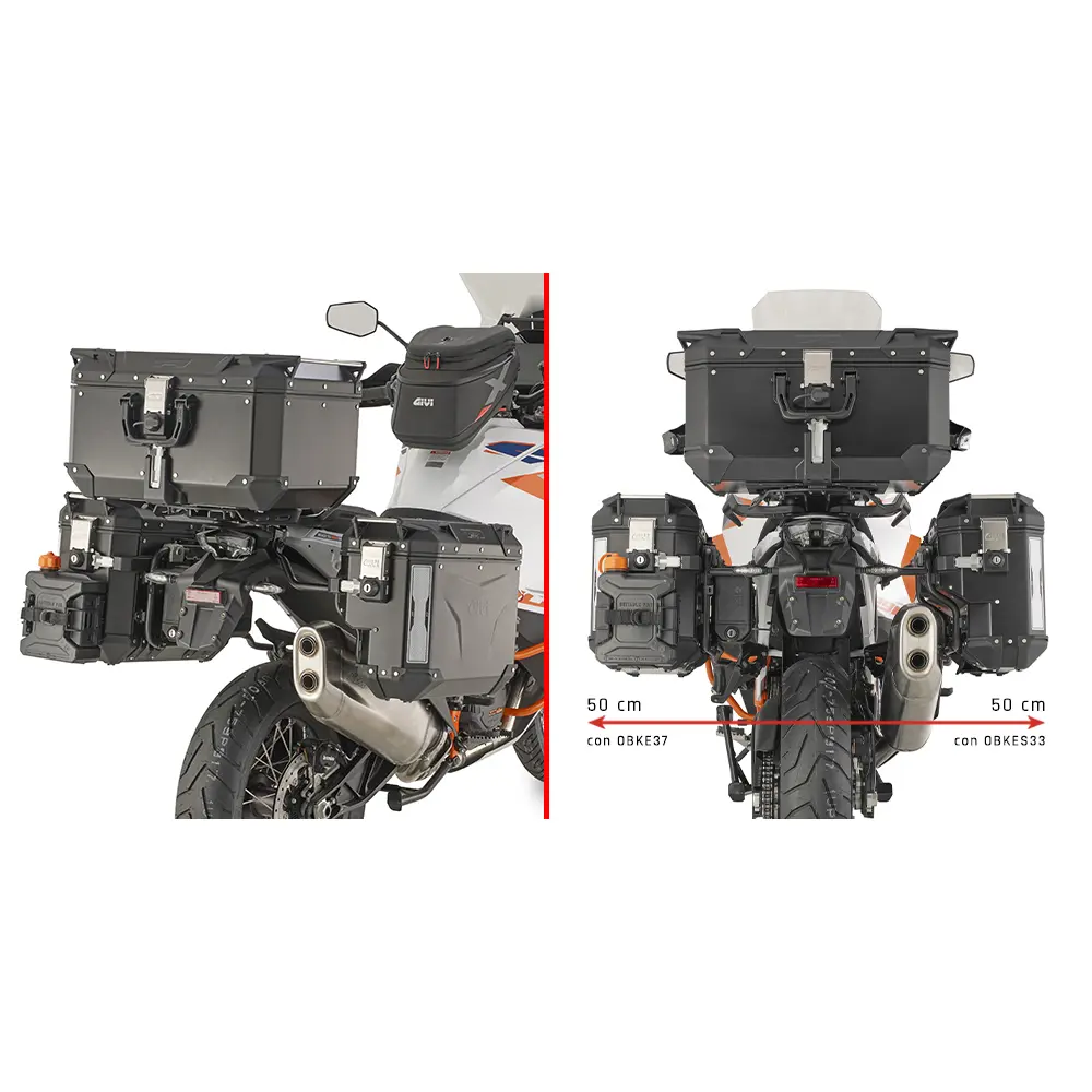 Motorrad-Seitenkofferhalter Givi Okbe KTM 1290 Super Adventure R S (21-24)