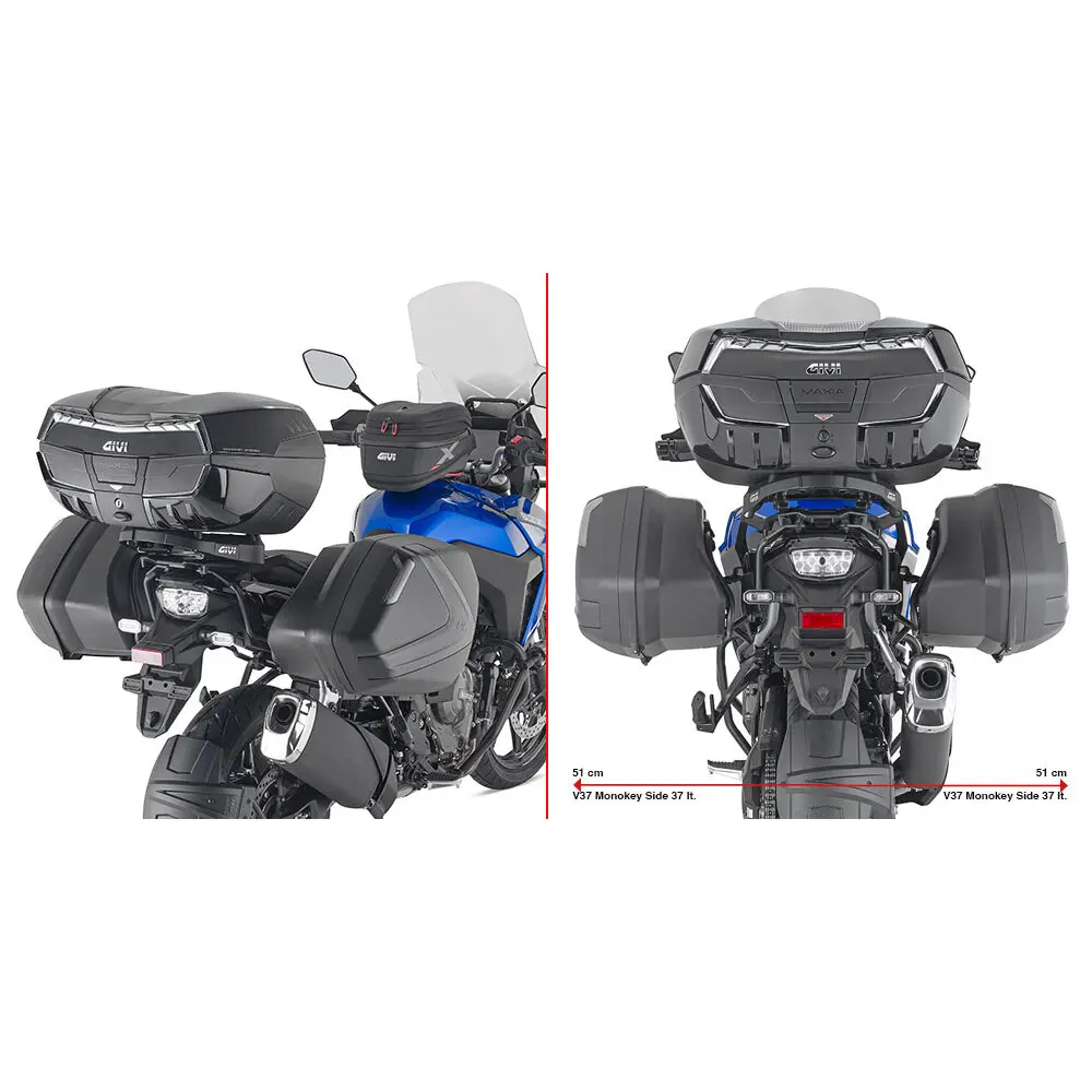 Motorrad-Seitenkofferhalter Givi Suzuki V-Strom 800DE (23)