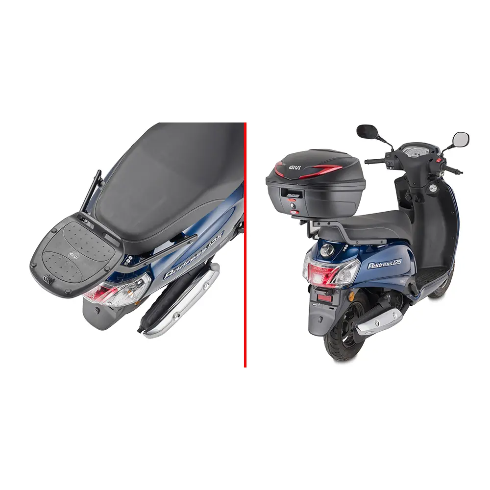 Topcase-Platine Givi Suzuki 125