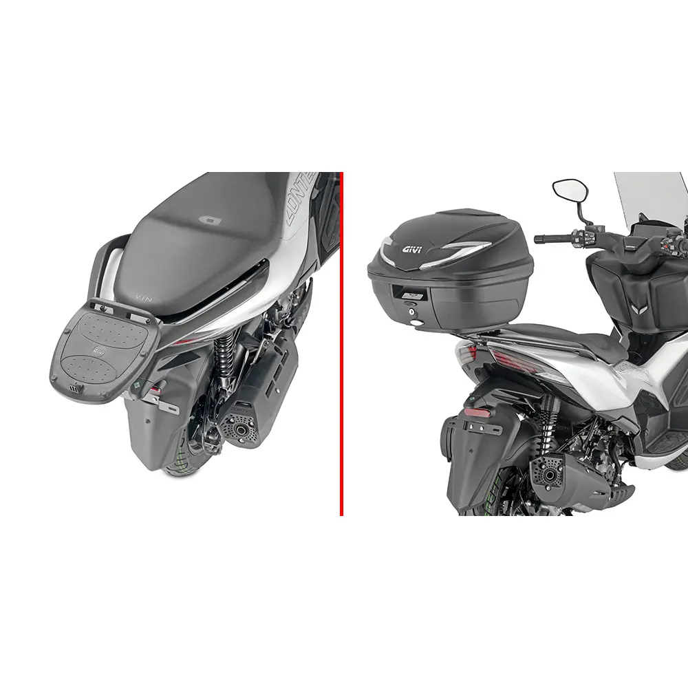 Support top case moto Givi Monolock Zontes 350d (23)