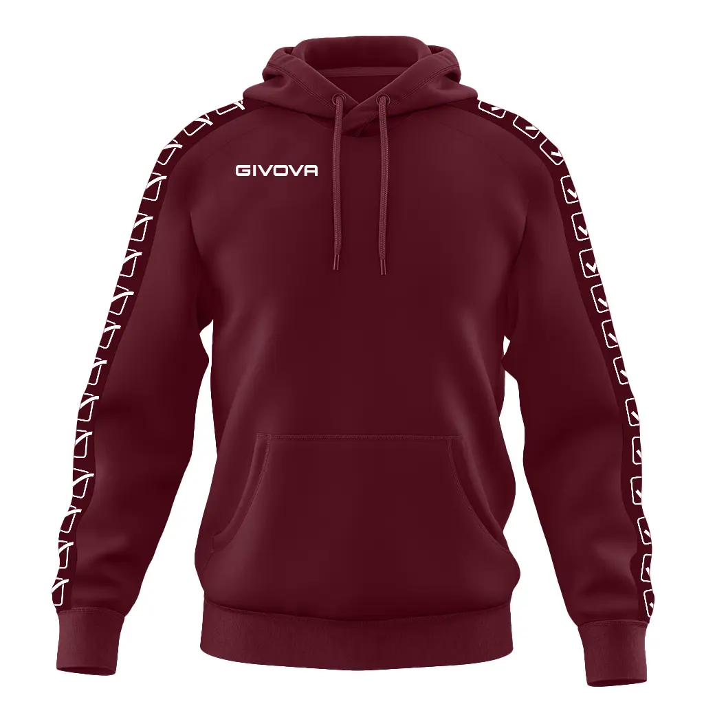 Hoodie Terry Band - Rouge - unisex - Size: L