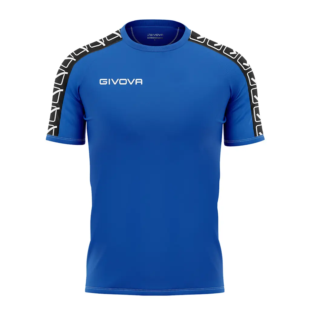 Givova Maillot Avec Bande Poly Bleu Petit