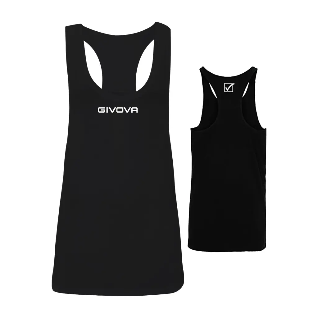 Givova Hombre Noir Camiseta De Tirantes Canotta