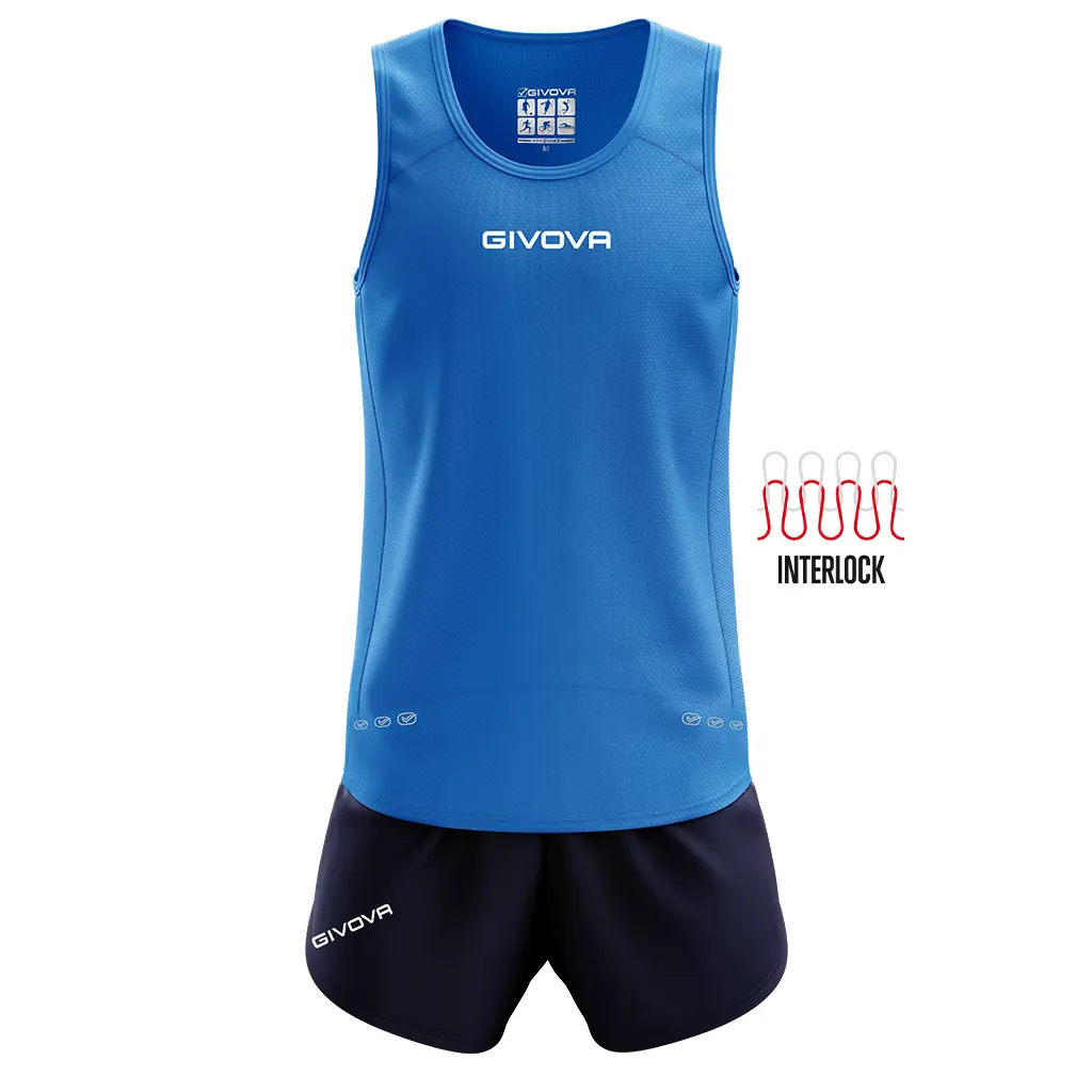 Givova Bleu Tanktop En Shorts Set New York