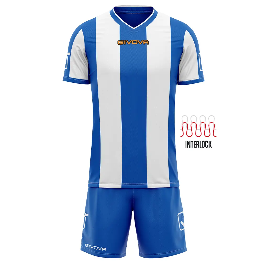 Givova Bleu Shirt En Korte Broek Set Catalano