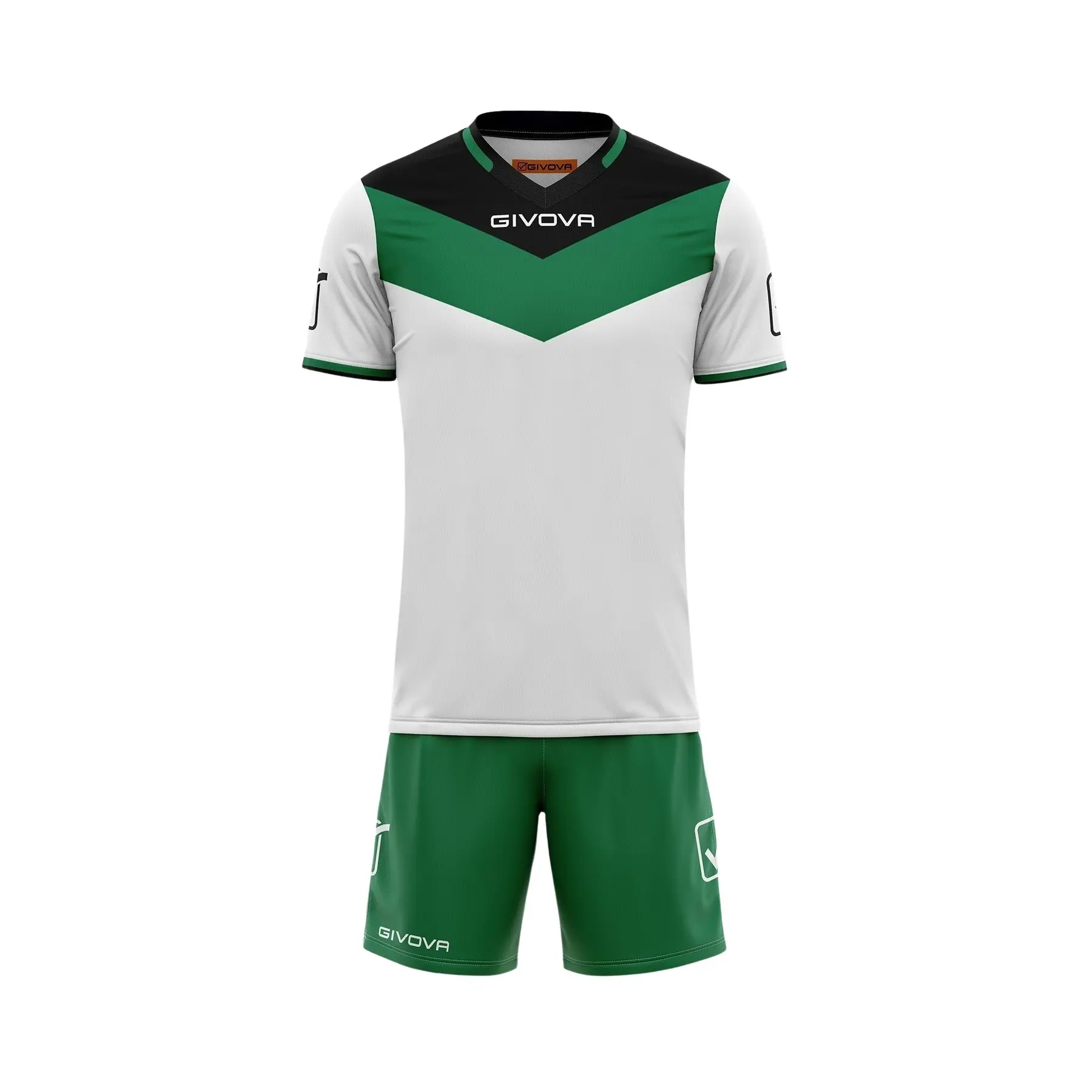 Givova Unisex Noir Set Aus Trikot Und Shorts Für Extra Klein Kinder