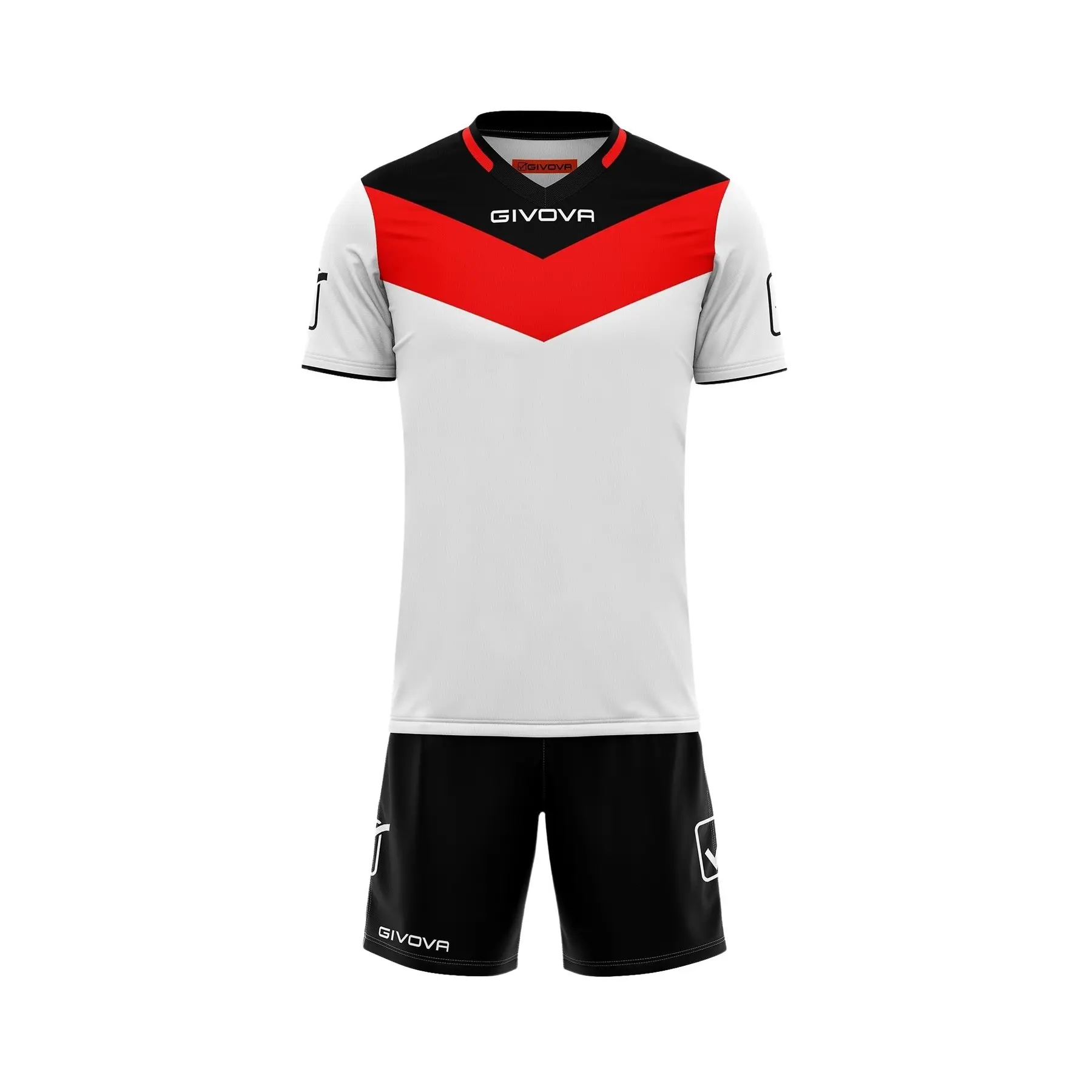 Givova Unisex Niño Rouge Conjunto De Camiseta Y Pantalón Corto Para Niño Campo