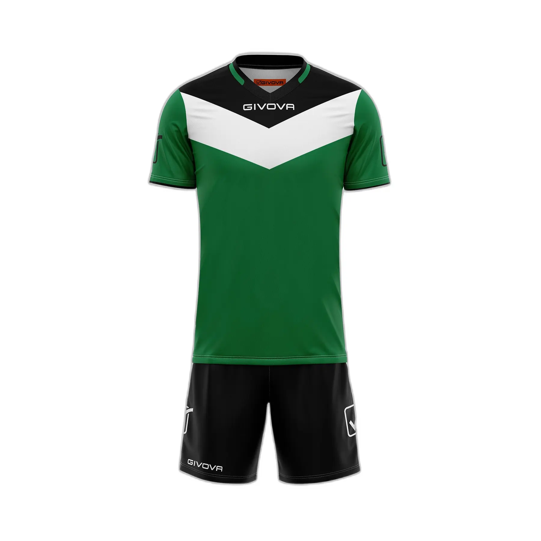Givova Unisex Niño Vert Conjunto De Camiseta Y Pantalón Corto Para Niño Campo