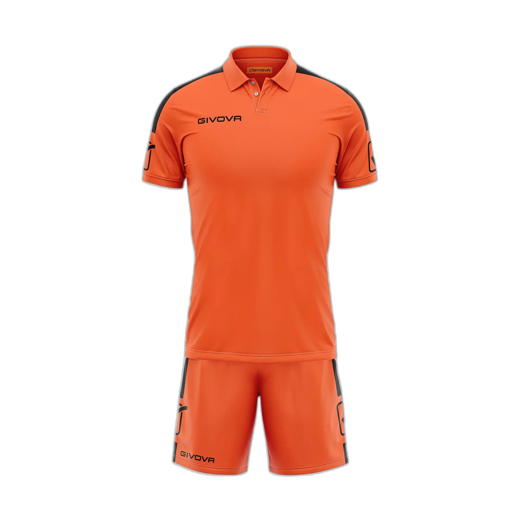 Set aus Polo-Shirt und Shorts - Orange - unisex - Size: XL