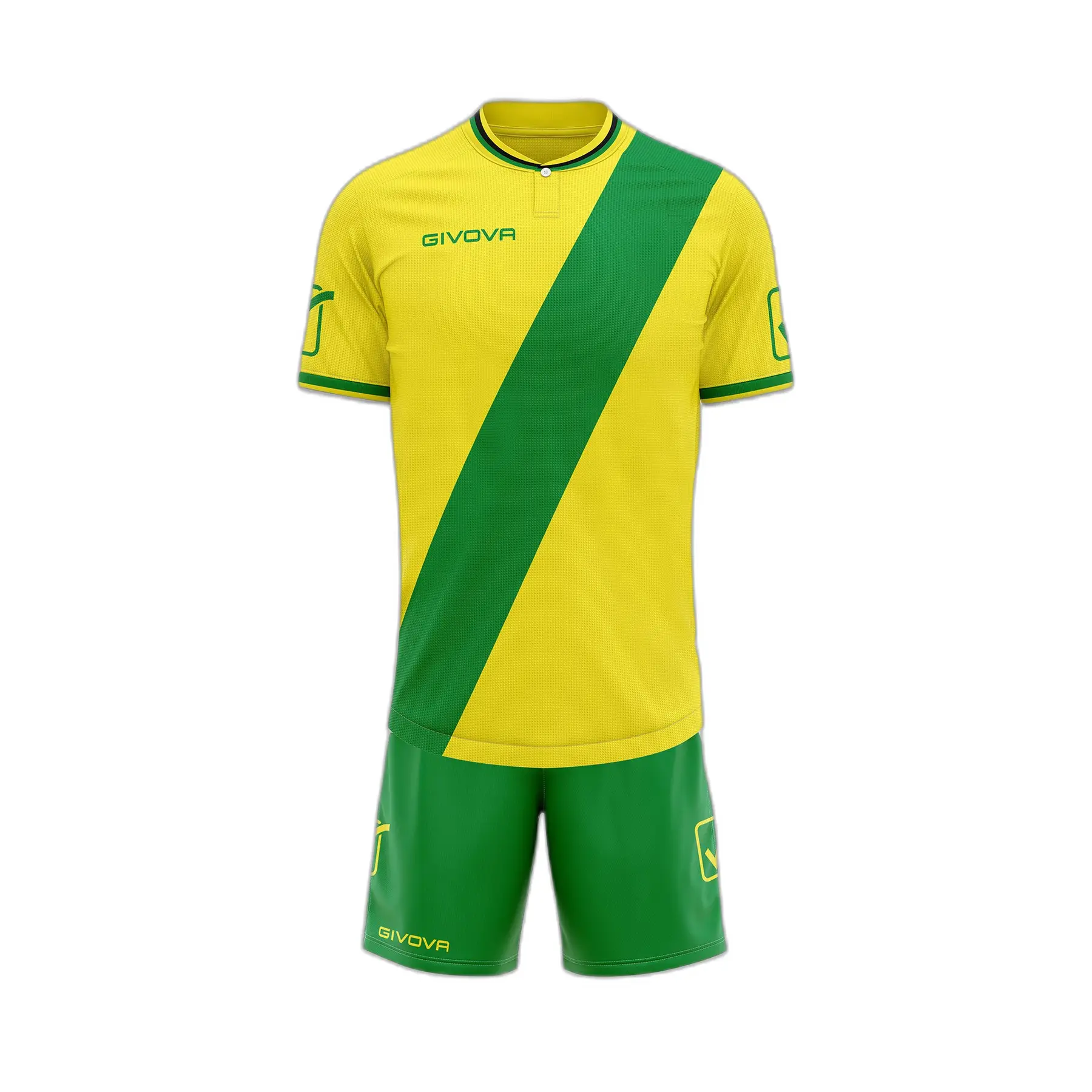 Givova Unisex Vert Set Aus Trikot Und Shorts Mittel