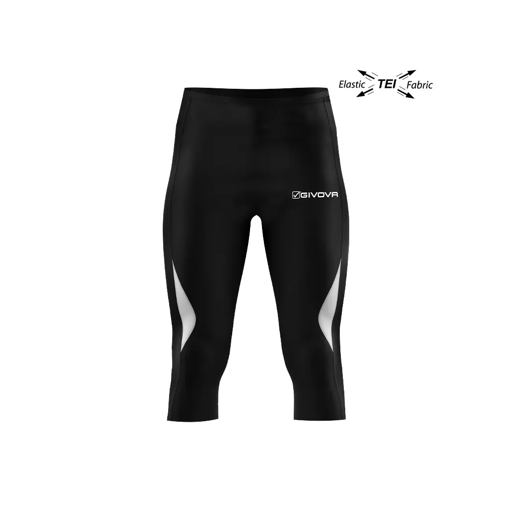 Givova Unisex Noir Leggings 3/4 Mittel