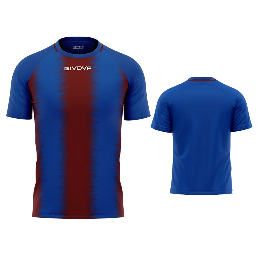 Givova Unisex Bleu Gestreiftes Trikot