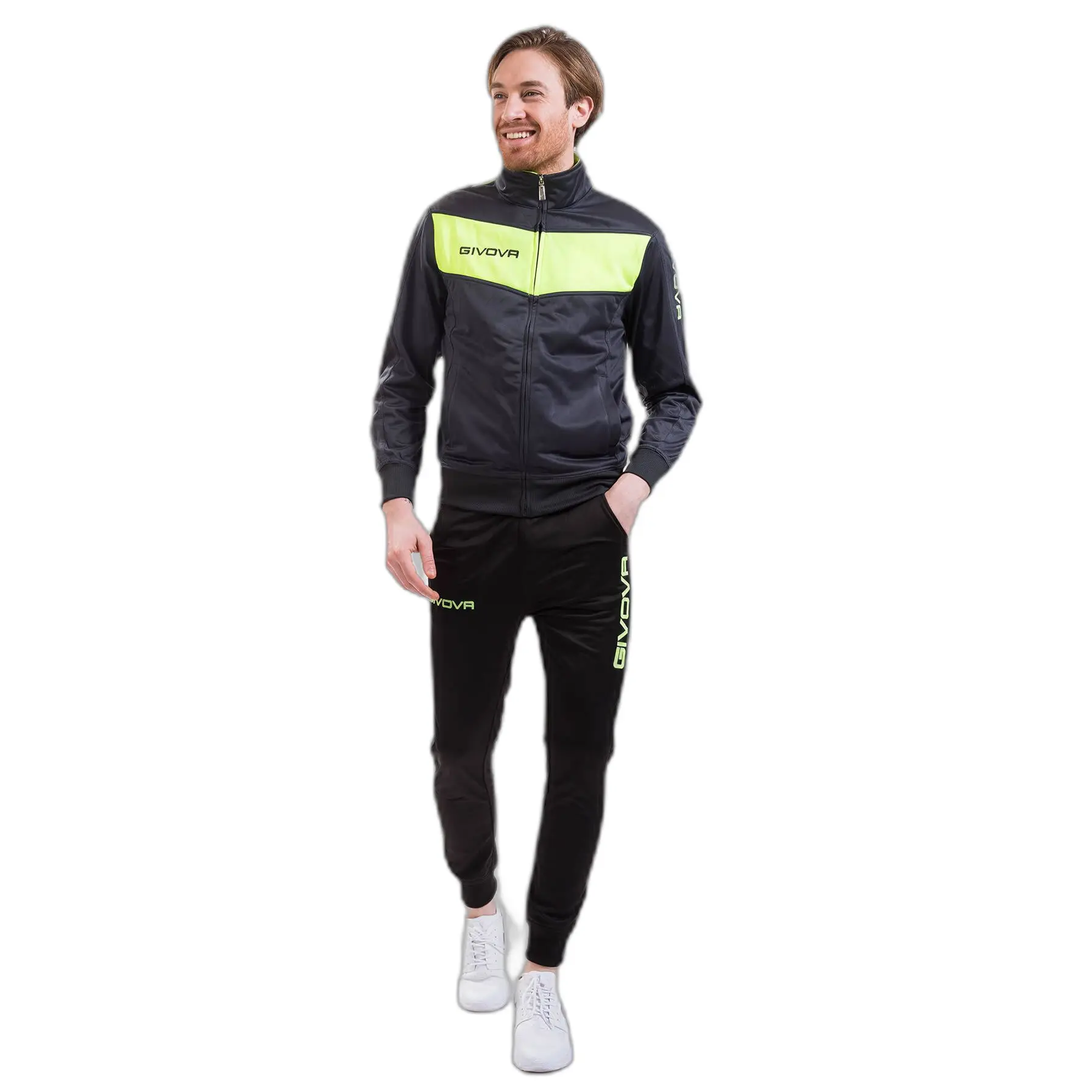 Triacetat Trainingsanzug Givova Visa Fluo