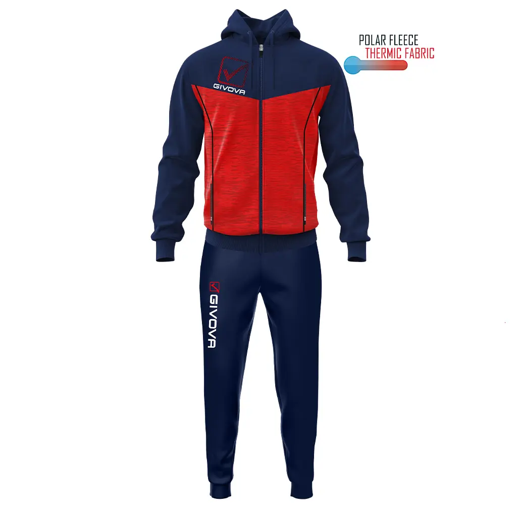 Kinder Fleece-Kapuzen-Trainingsanzug Givova Visa