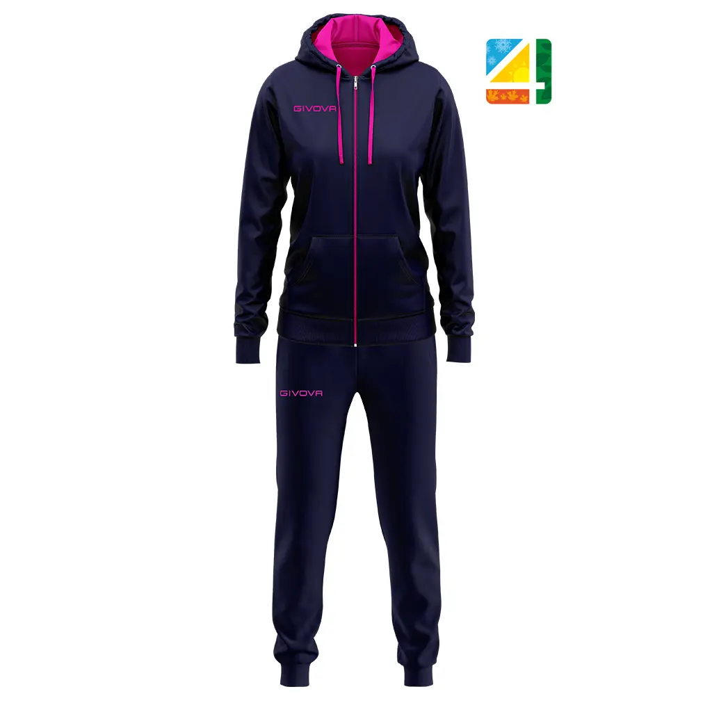 Baumwoll-Frottee-Trainingsanzug Damen Givova King