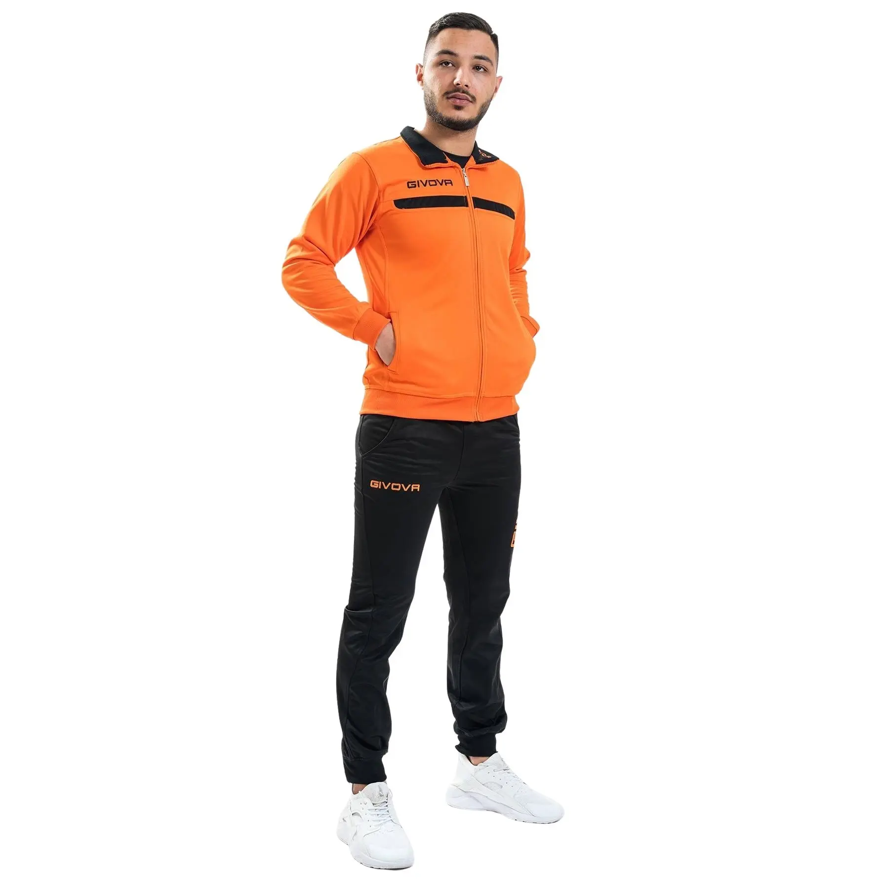 Fleece-Trainingsanzug mit Reißverschluss Givova One