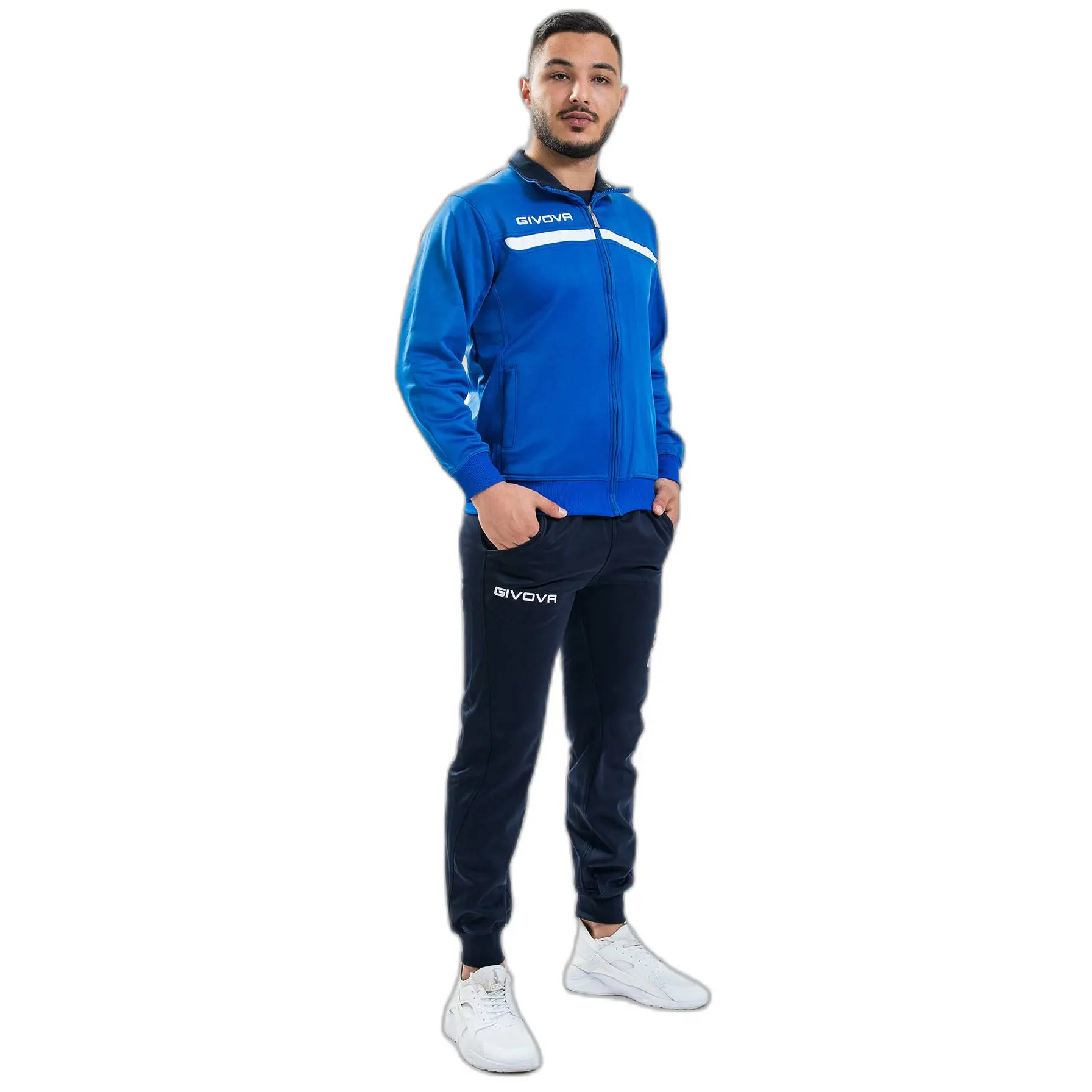Fleece-Trainingsanzug mit Reißverschluss Givova One