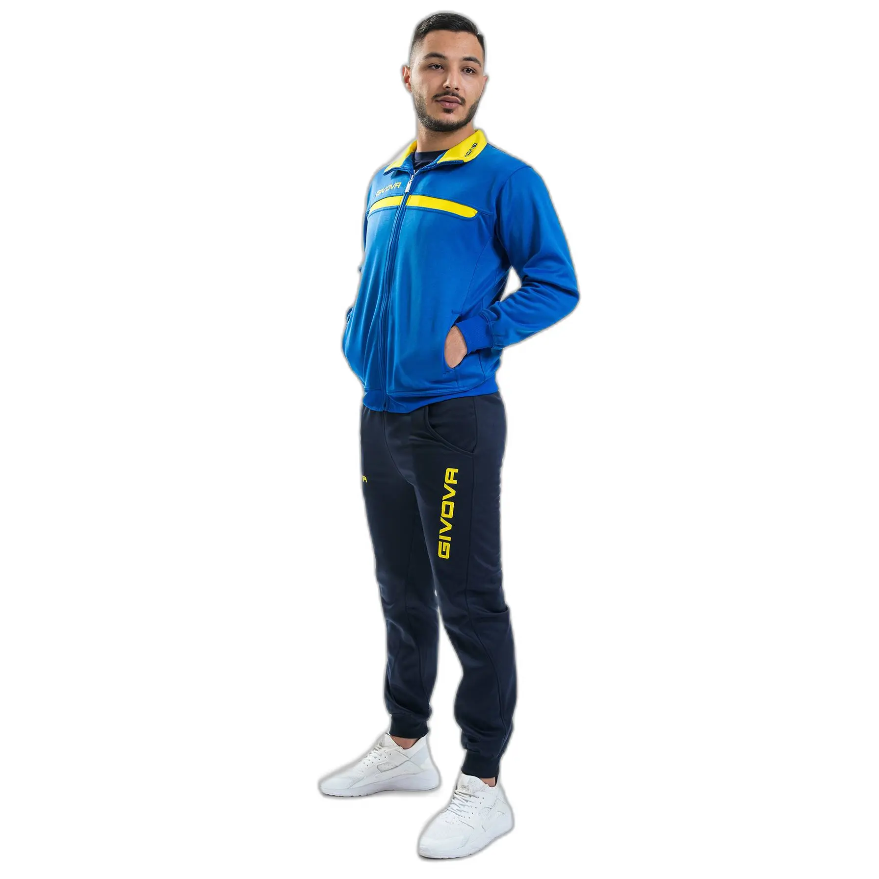 Fleece-Trainingsanzug mit Reißverschluss Givova One