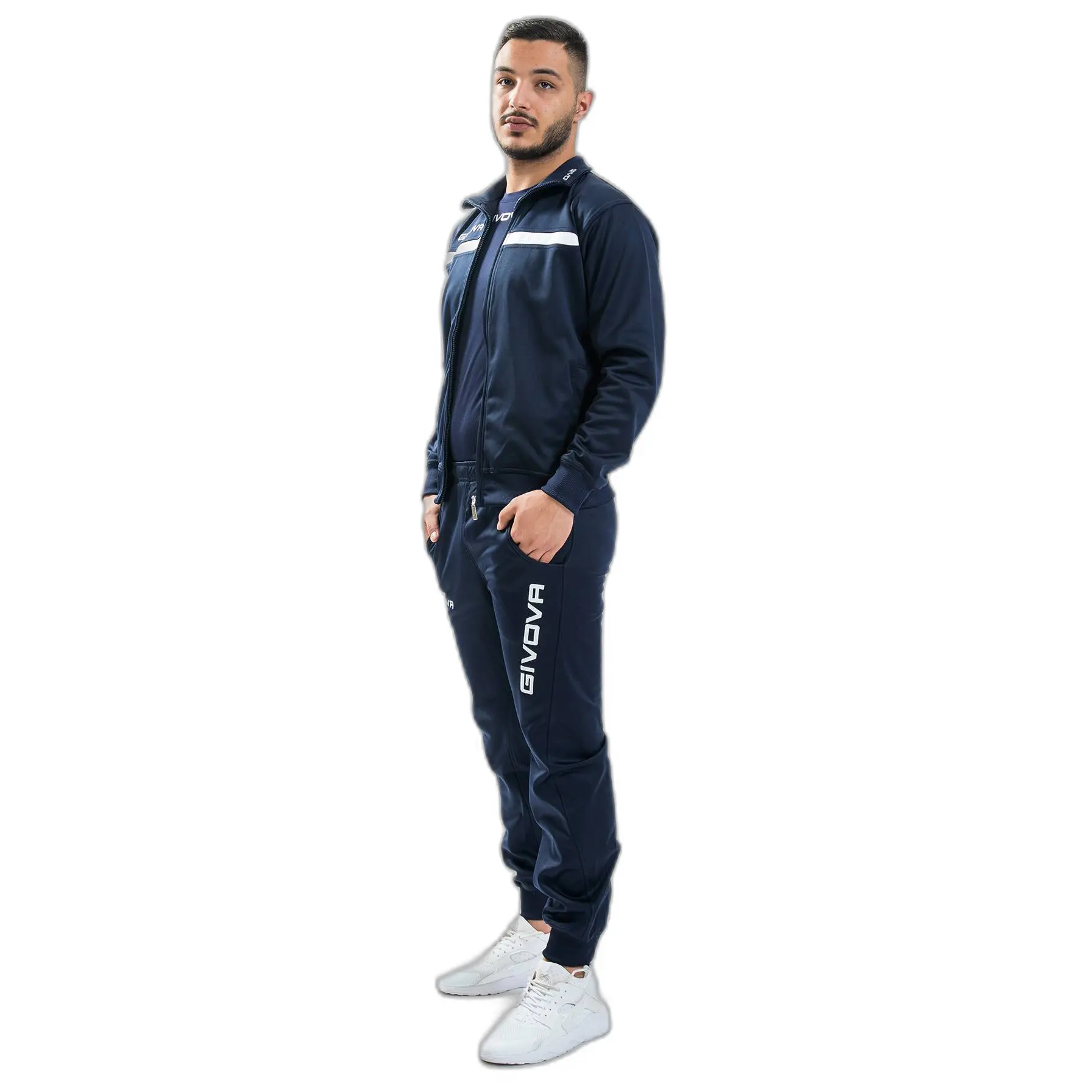 Fleece-Trainingsanzug mit Reißverschluss Givova One