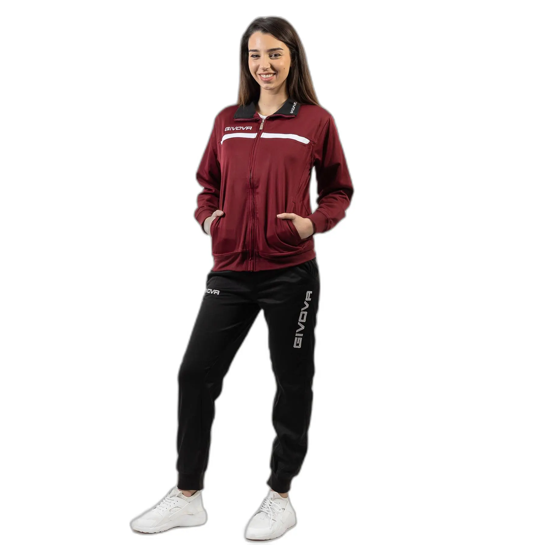 Fleece-Trainingsanzug mit Reißverschluss Givova One