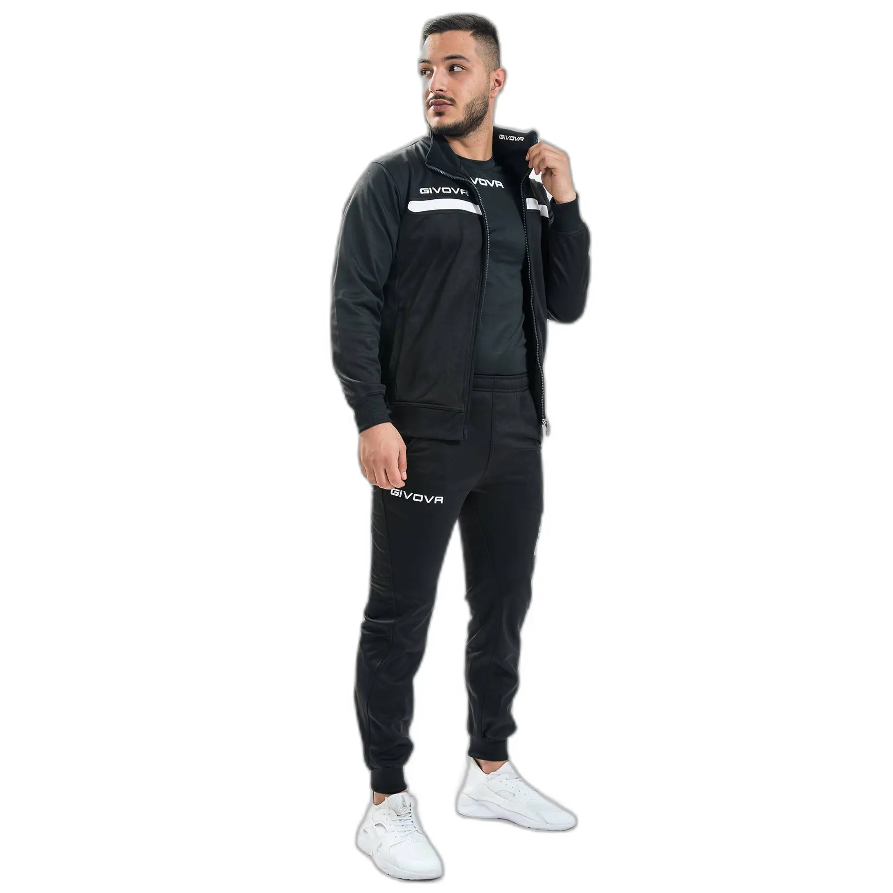 Fleece-Trainingsanzug mit Reißverschluss Givova One