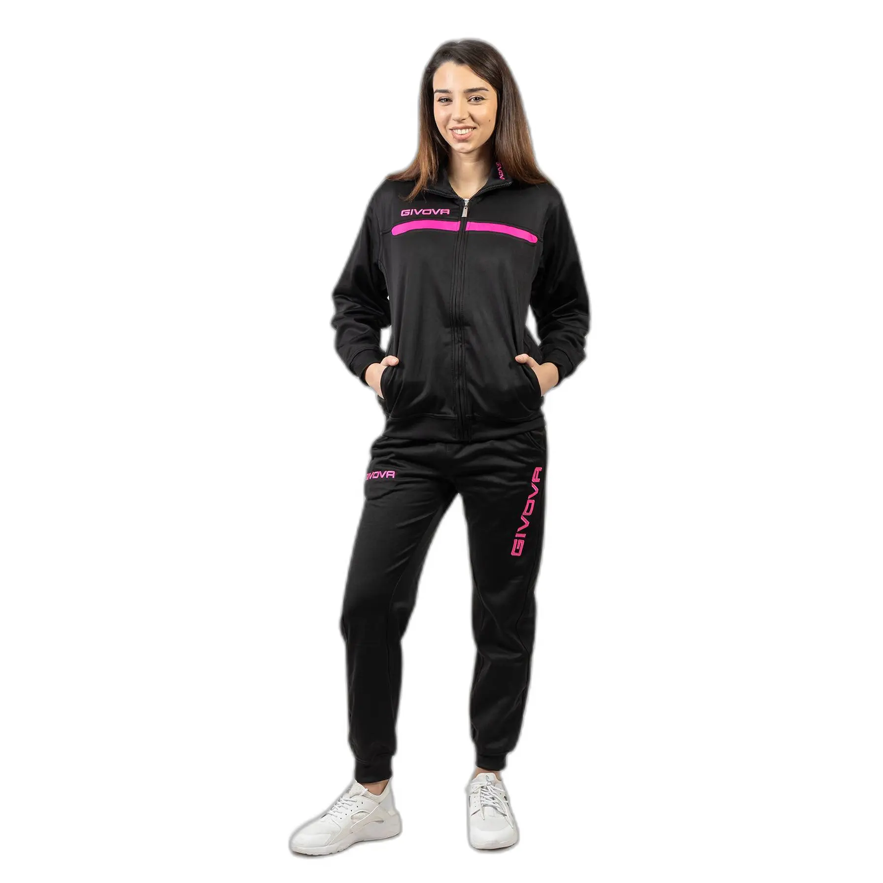 Fleece-Zipper-Trainingsanzug Frau Givova One