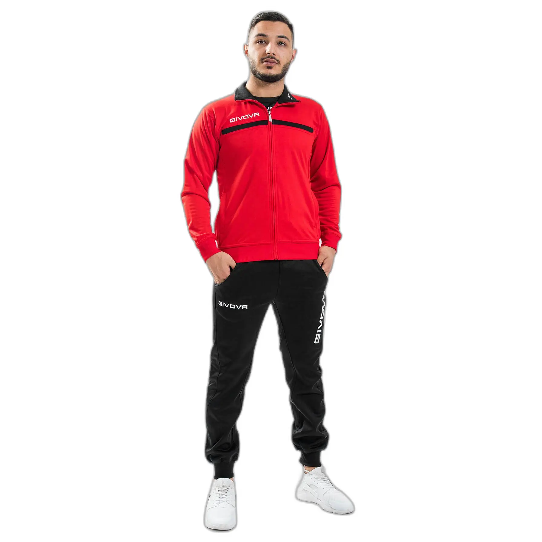 Fleece-Trainingsanzug mit Reißverschluss Givova One