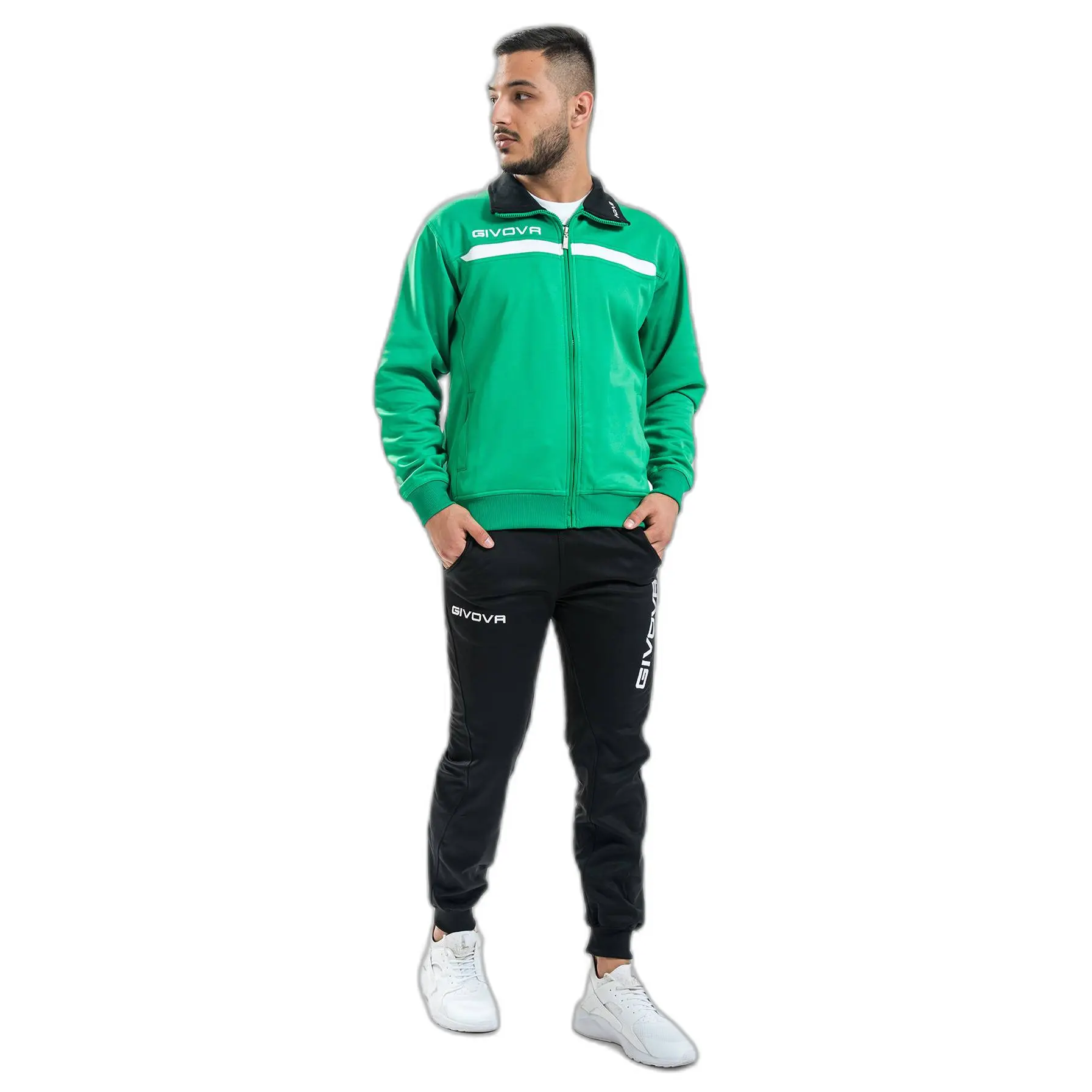 Fleece-Trainingsanzug mit Reißverschluss Givova One
