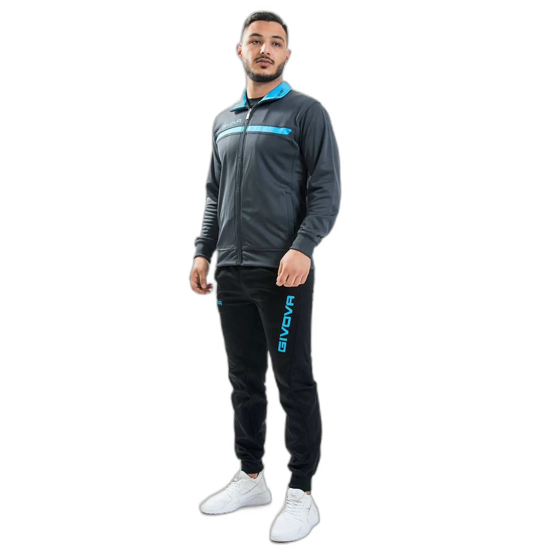 Fleece-Trainingsanzug mit Reißverschluss Givova One