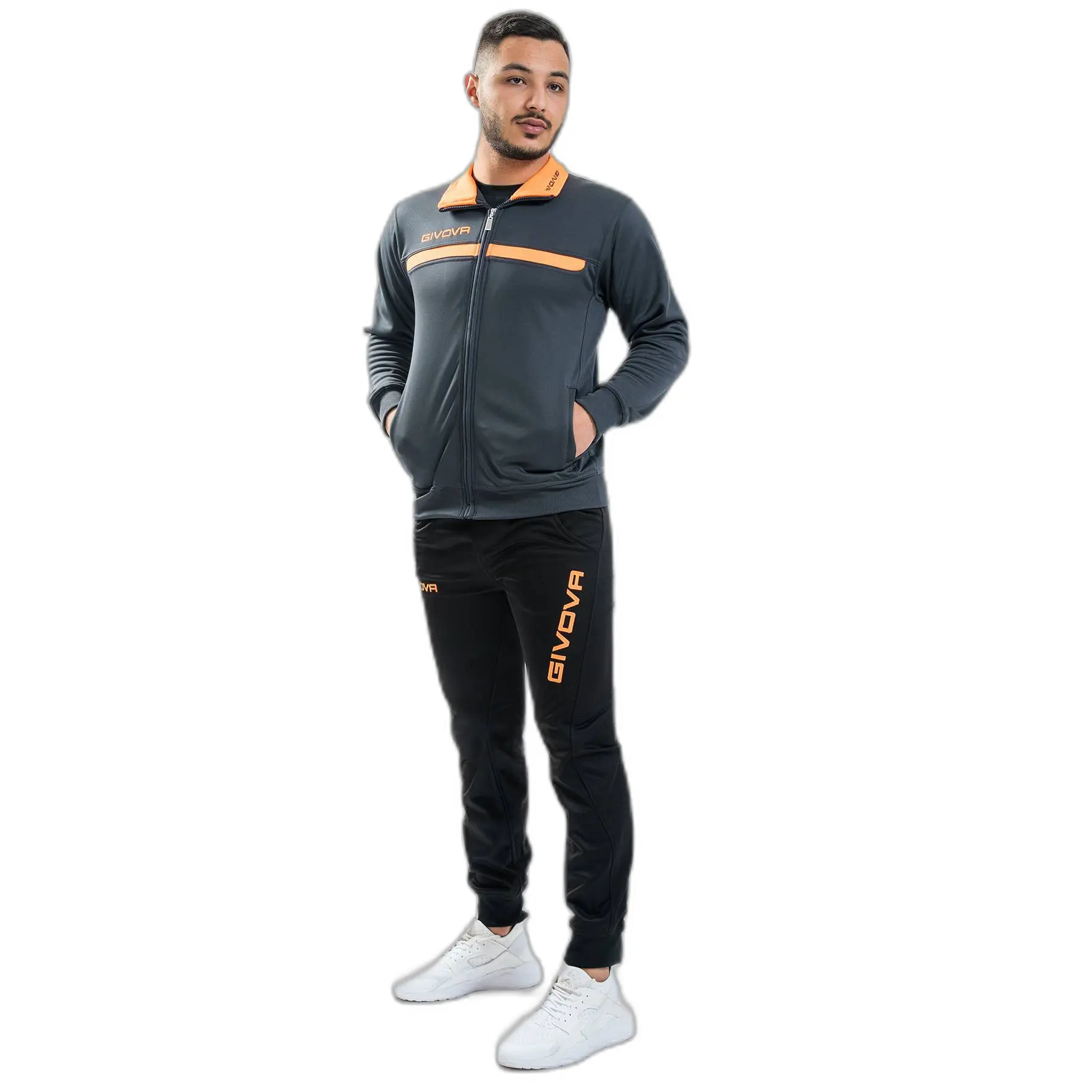 Fleece-Trainingsanzug mit Reißverschluss Givova One