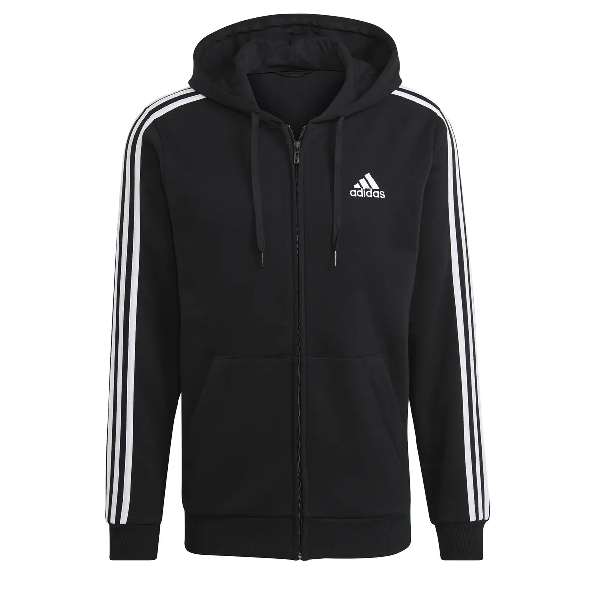 Kapuzenpullover adidas Essentials Fleece 3-Bandes Full-Zip