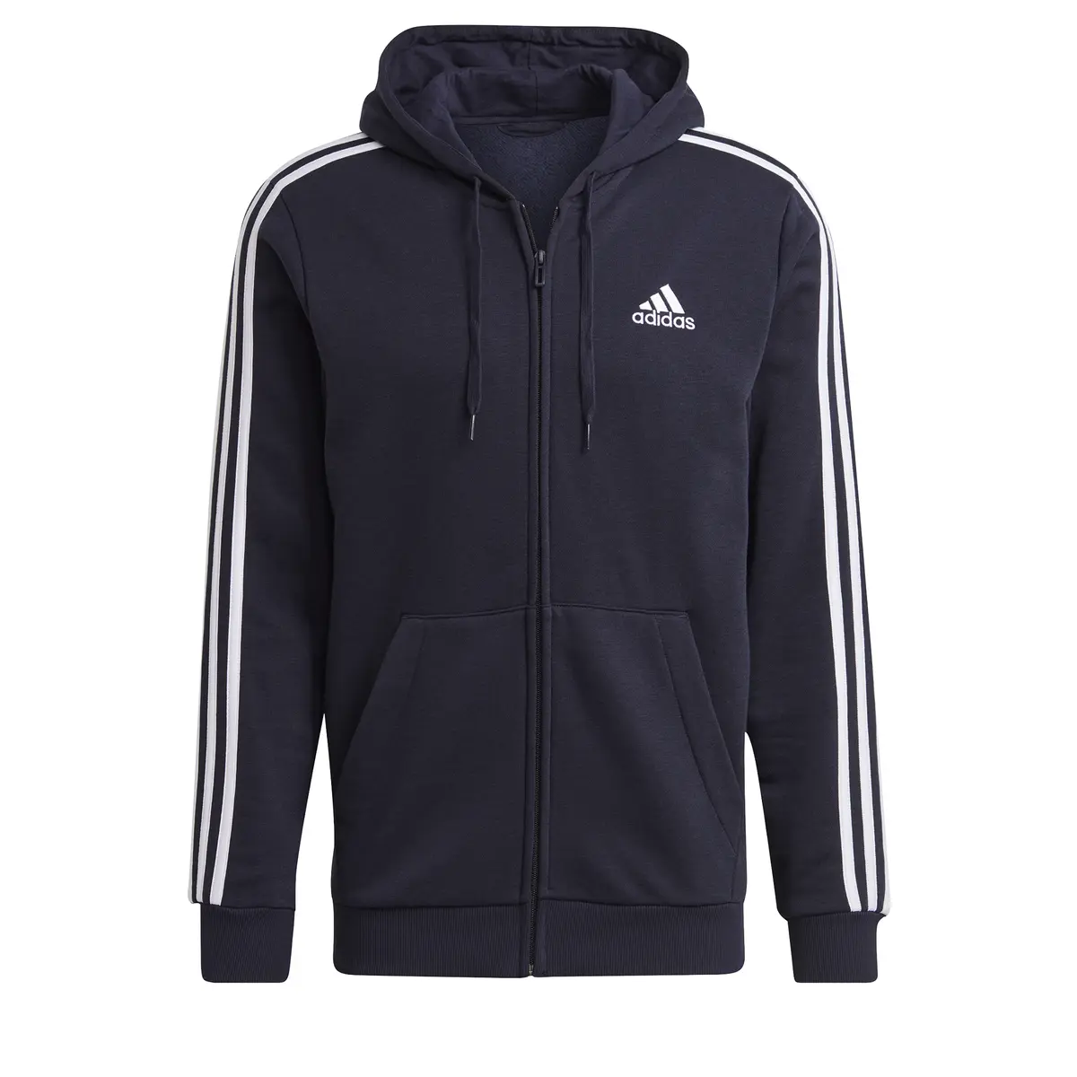 Kapuzen-Pulli adidas Essentials Fleece 3-Bandes Full-Zip