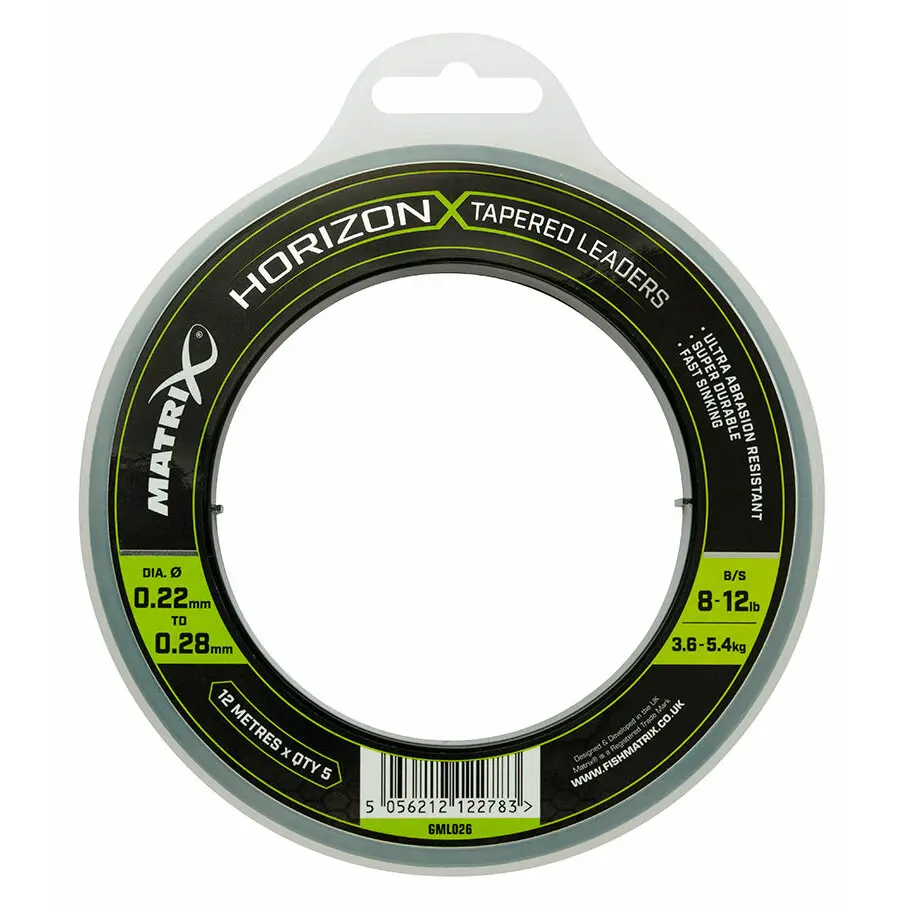 Leitung der Linie Matrix Horizon X tapered shock leader - 8lb/12lb