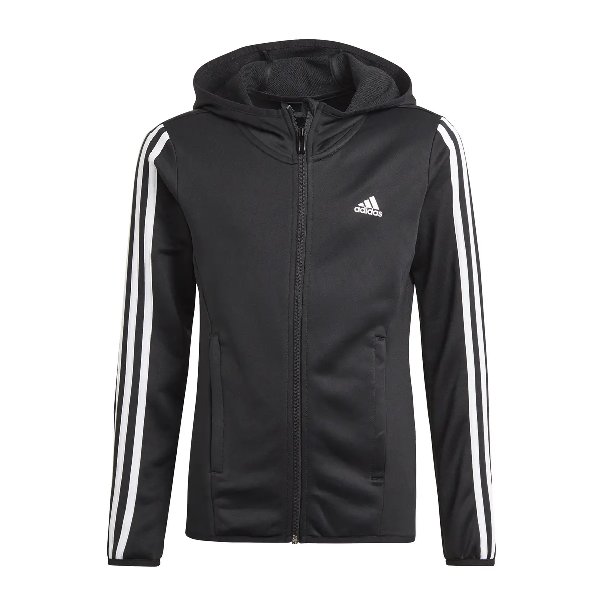 Kinder-Kapuzenpulli mit Reißverschluss adidas Designed To Move 3-Bandes